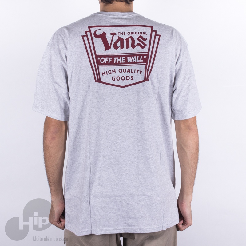 Camiseta Vans High Quality Cinza Claro