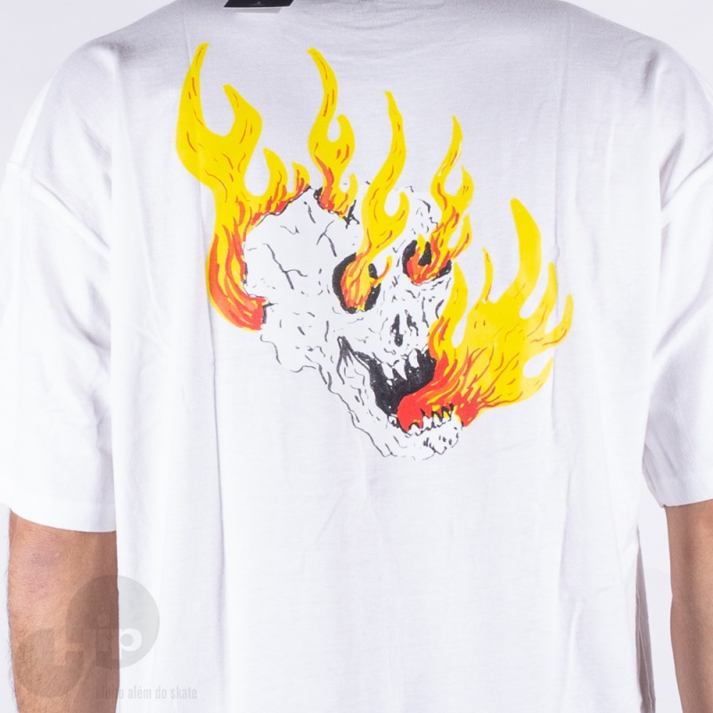 Camiseta Vans Rowan Zorilla Skull Branca