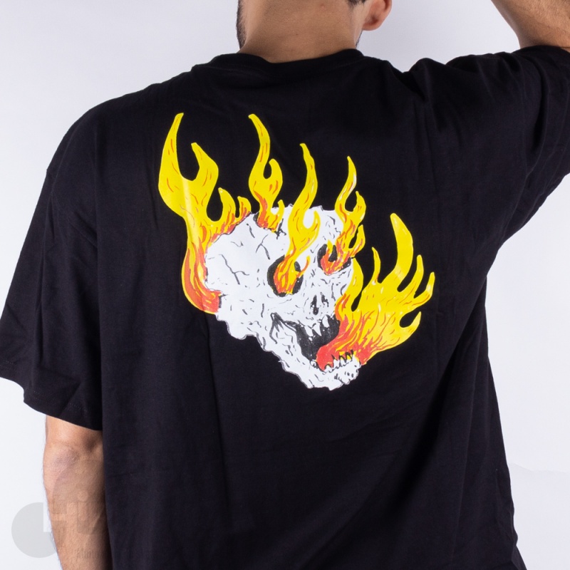 Camiseta Vans Rowan Zorilla Skull Preta