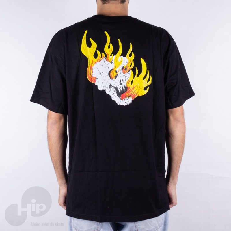 Camiseta Vans Rowan Zorilla Skull Preta