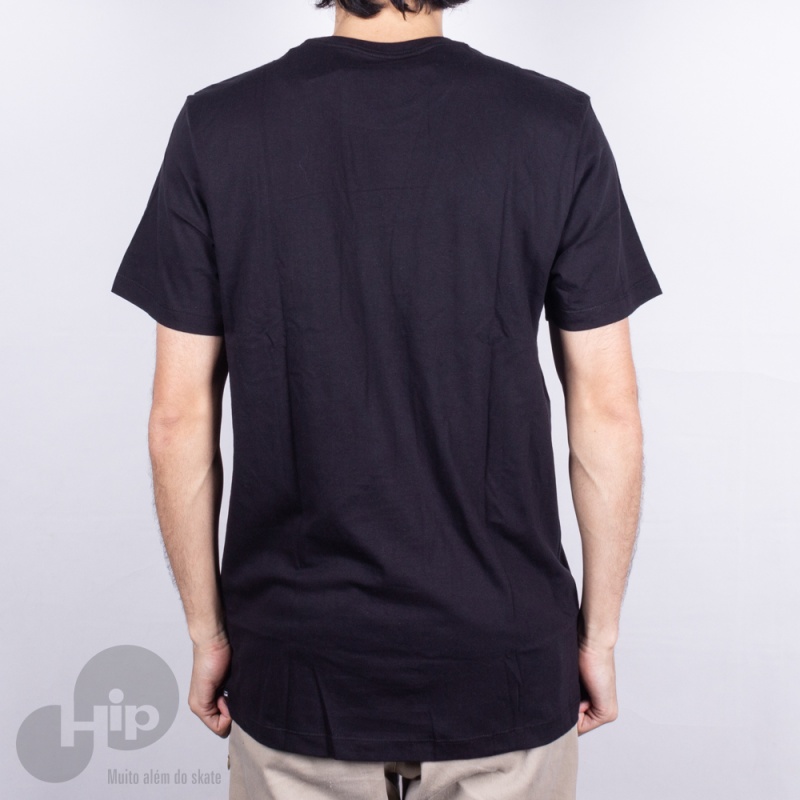 Camiseta Volcom Long Fit Solid Preta