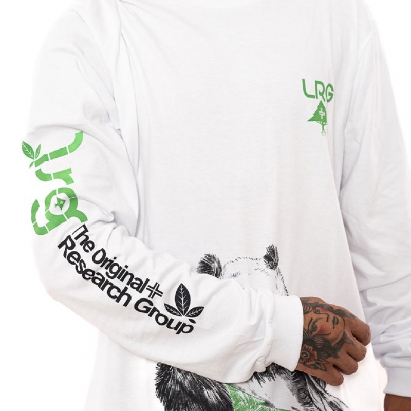 Camiseta Manga Longa LRG Giant Panda Branco