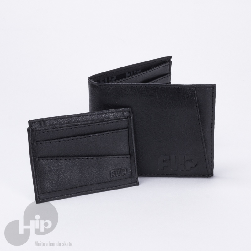 Carteira Flip Double Preta