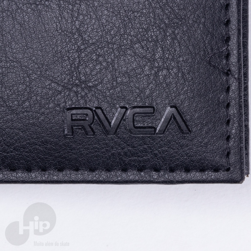 Carteira Rvca Crest Bi Fold Preta