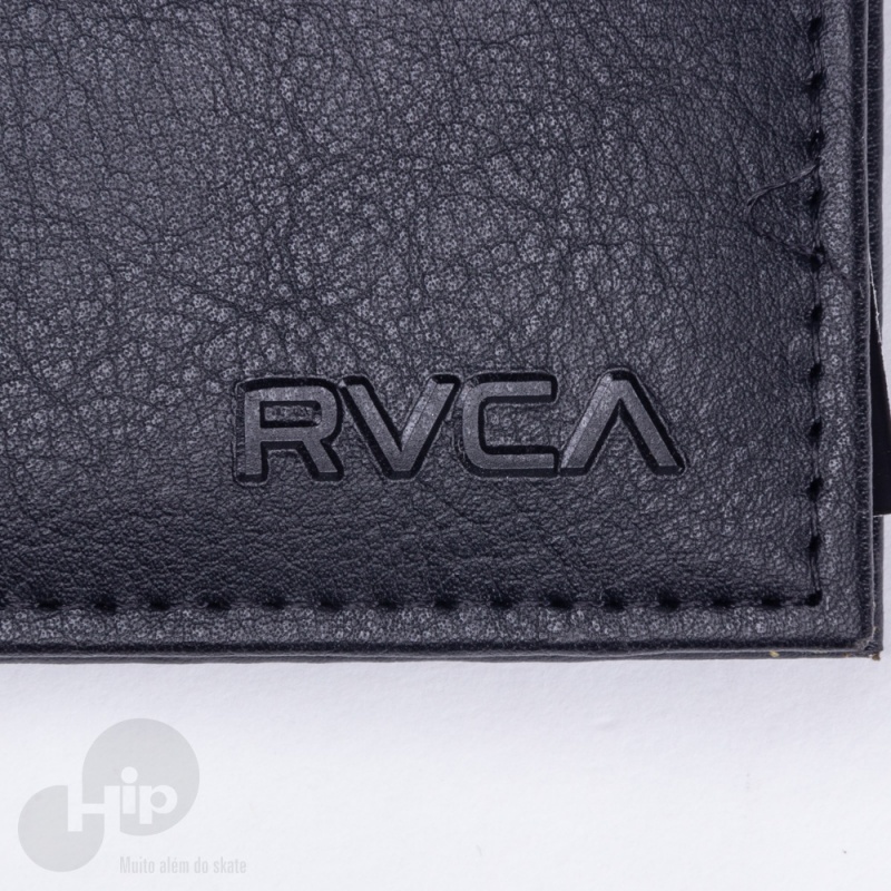 Carteira Rvca Crest Bi Fold Preta