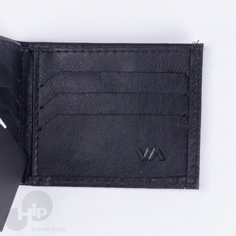 Carteira Rvca Crest Bi Fold Preta