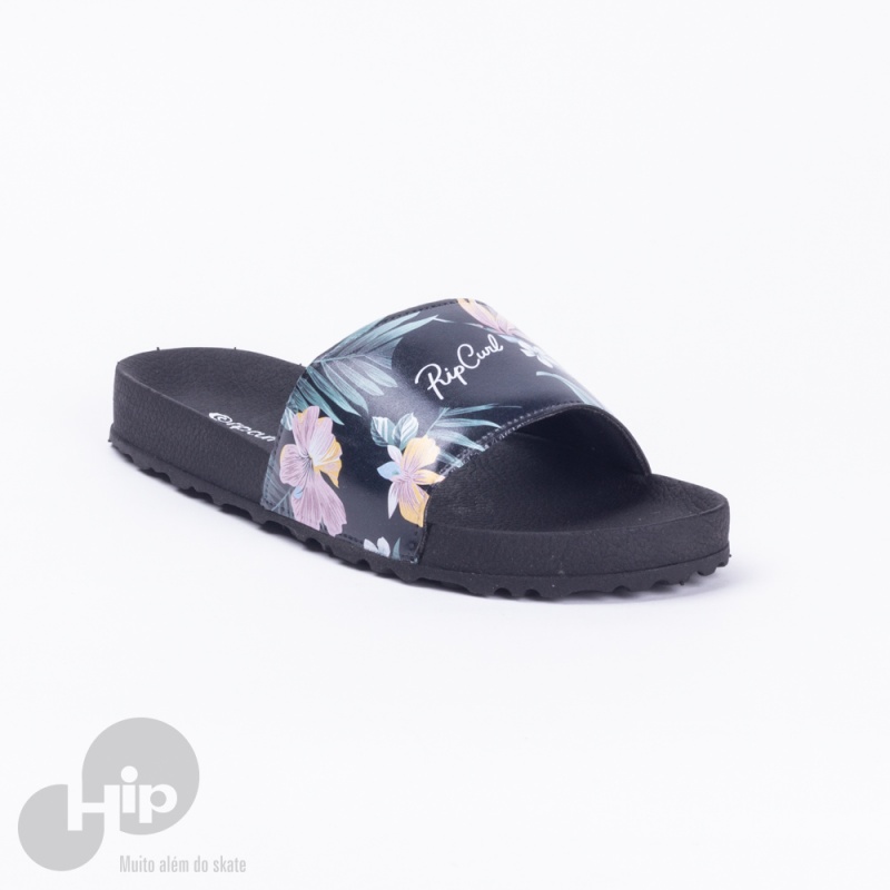 Chinelo Slide Rip Curl Coconut Preto