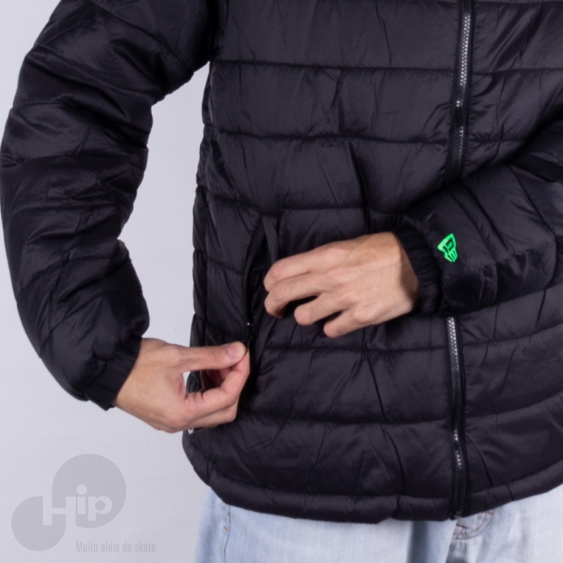 Jaqueta New Era Puffer Nyc Preta