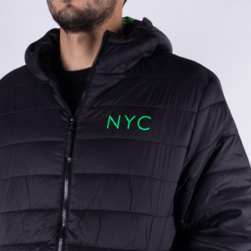 Jaqueta New Era Puffer Nyc Preta