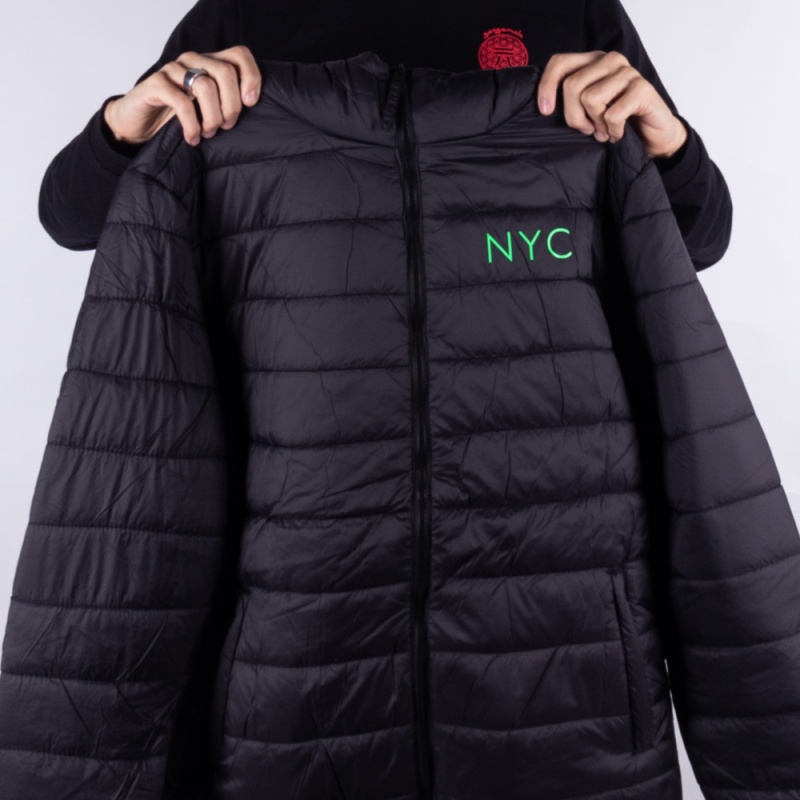 Jaqueta New Era Puffer Nyc Preta