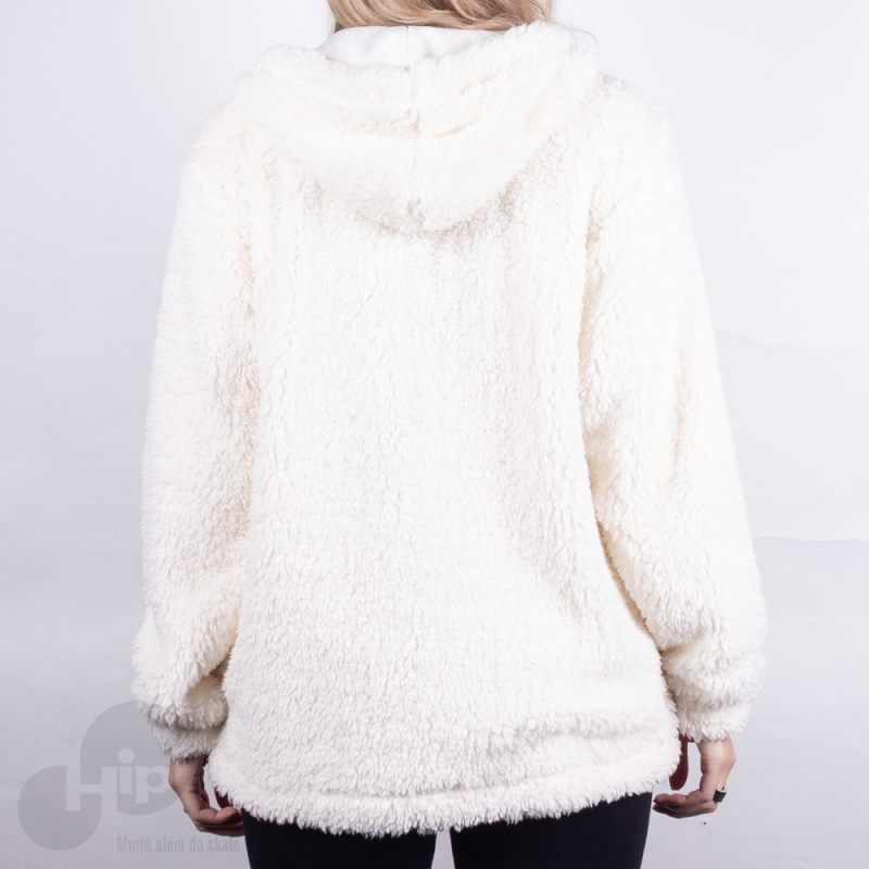 Jaqueta New Girls Pel Sherpa Branco