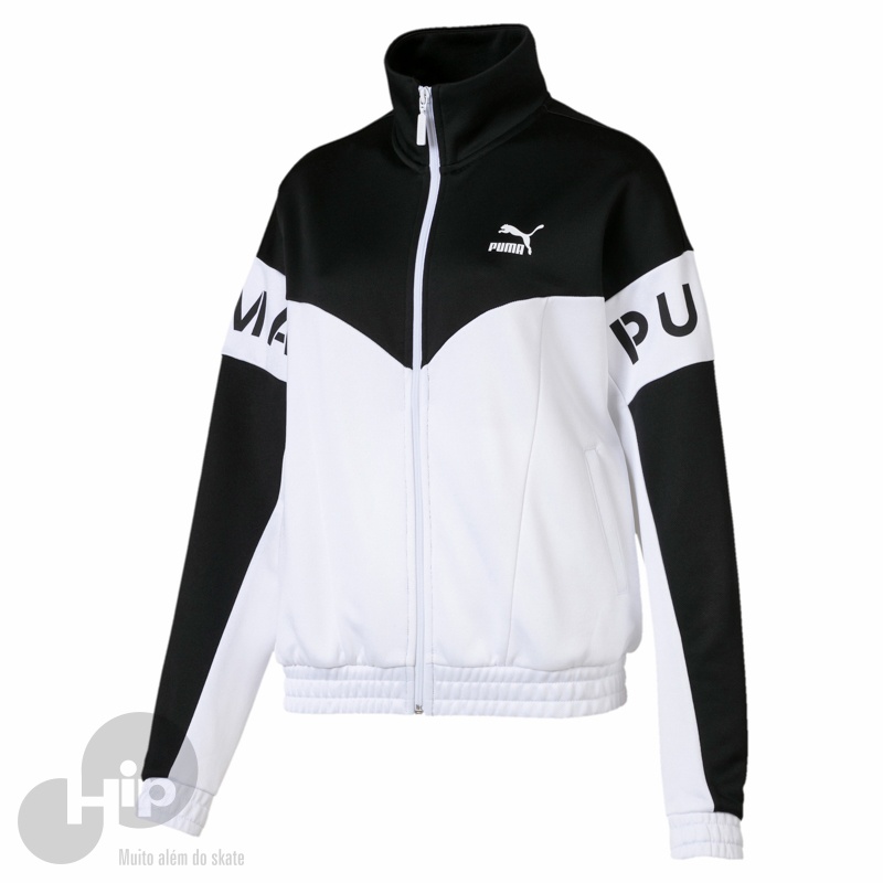Jaqueta puma sales preta e branca