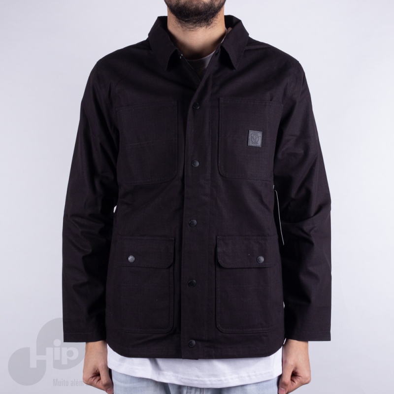 Jaqueta Vans Rowan Zorilla Drill Chore Coat Lined Preto