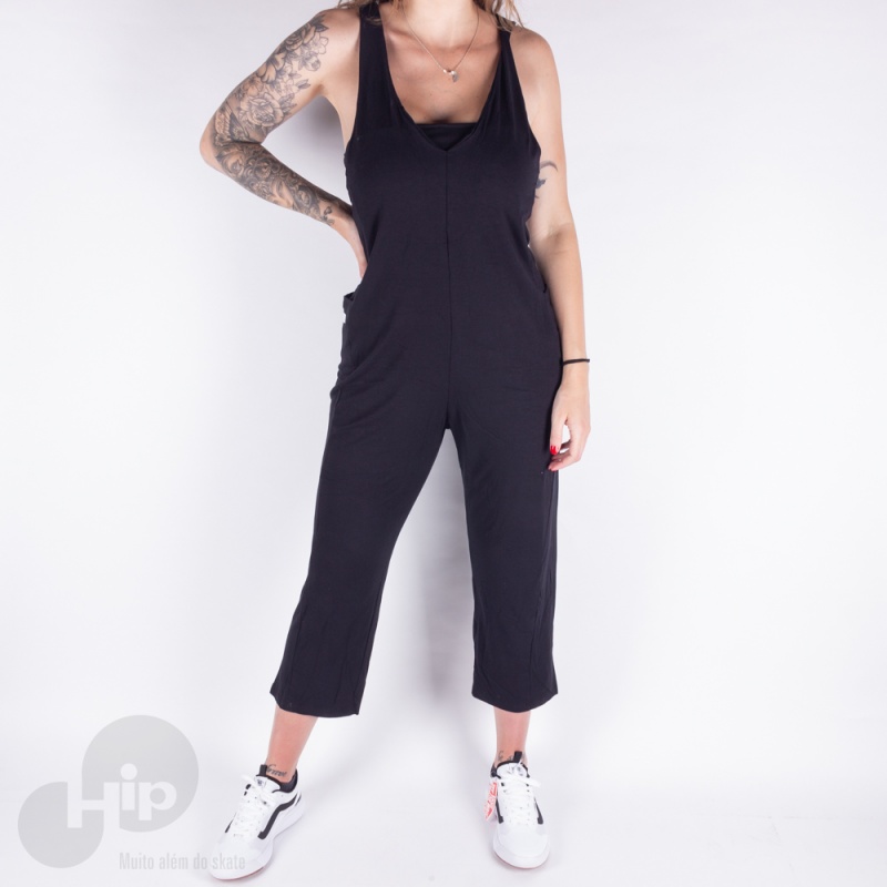 Macaco + Top Riu Kiu Bolso Lateral Preto