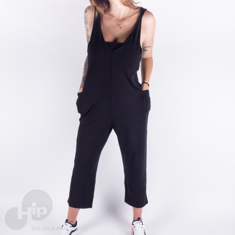 Macaco + Top Riu Kiu Bolso Lateral Preto