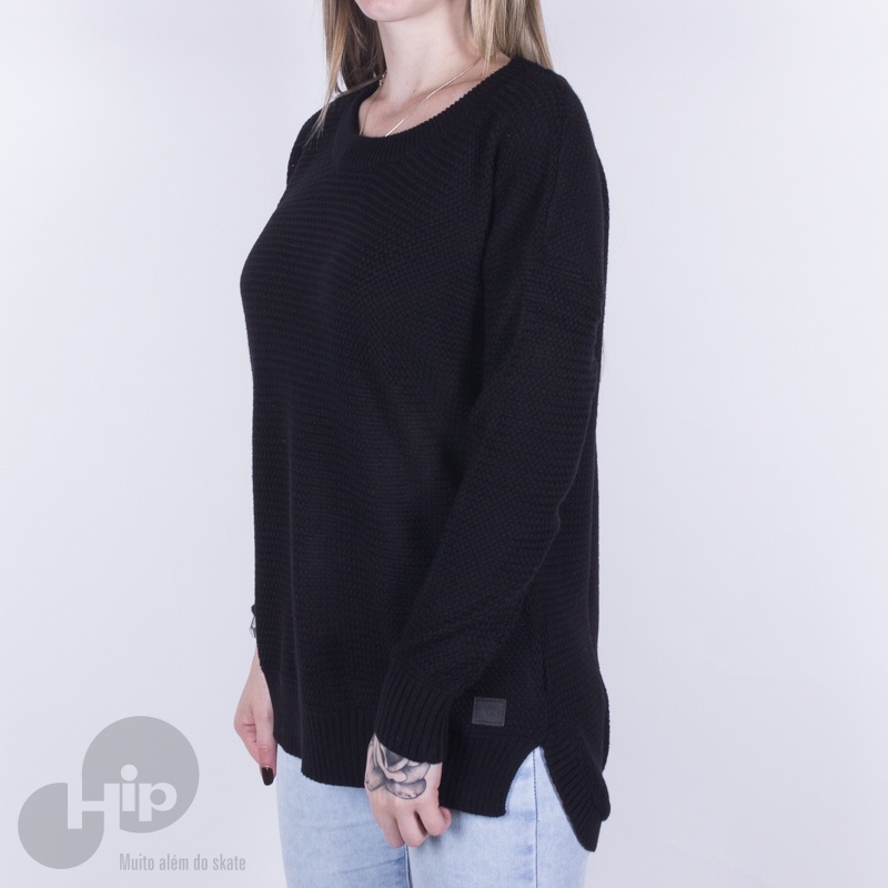 Malha Rip Curl Wanderer Crew Preta