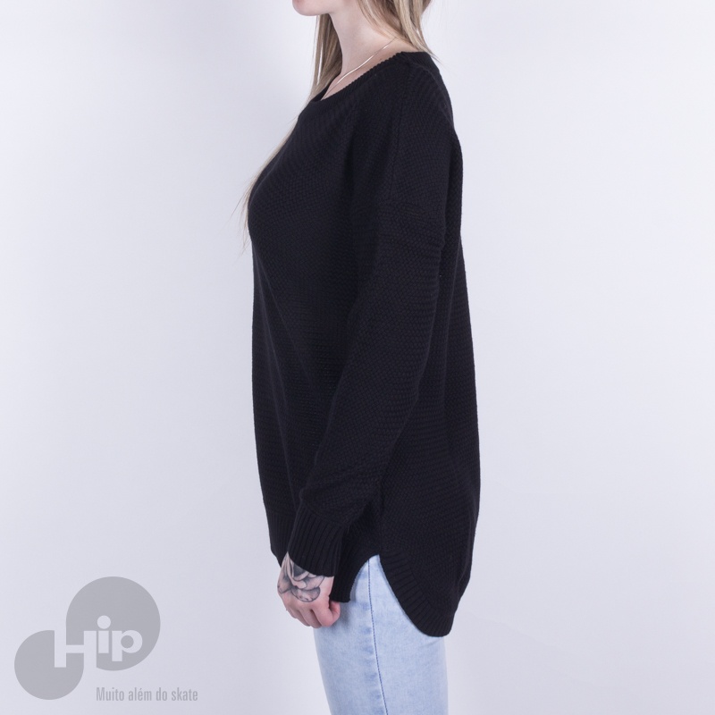 Malha Rip Curl Wanderer Crew Preta