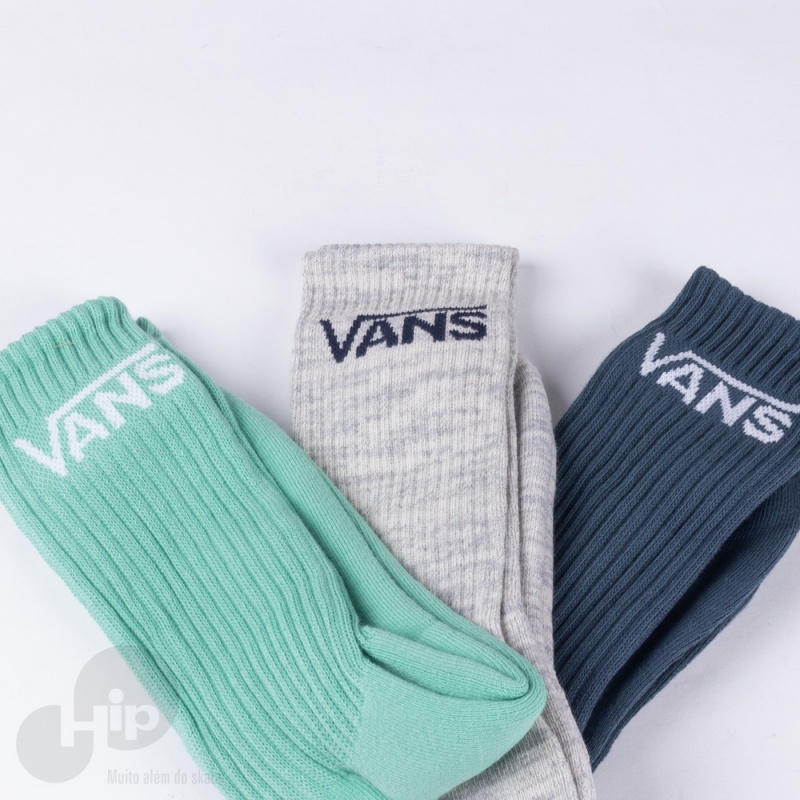 Meia Vans Classic Crew 3Pk