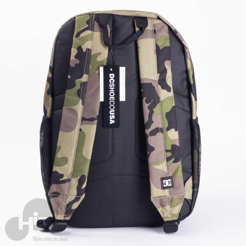 Mochila Dc Shoes Backsider Print Camuflado Verde