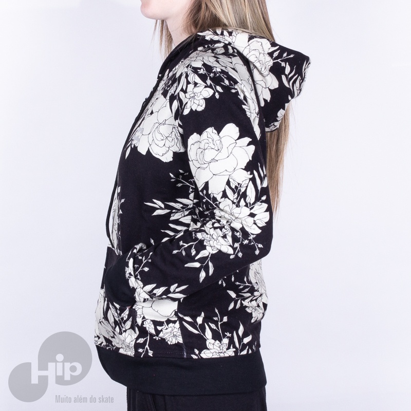Moletom Billabong White Florest Preto