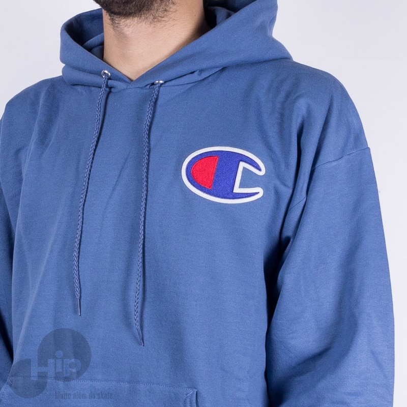 Moletom Champion Logo C S2467 Y06147 Azul Claro