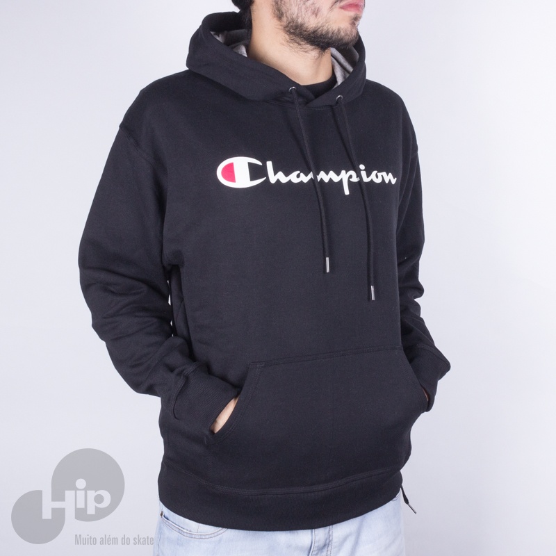 Moletom Champion Logo Y06794 Preto