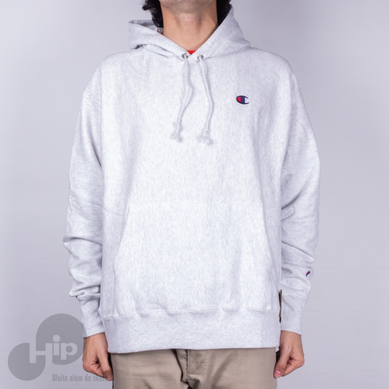 Moletom Champion Reverse Weave Cinza Claro