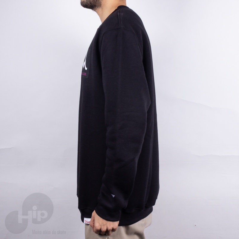 Moletom Diamond Colors Block Logo Preto