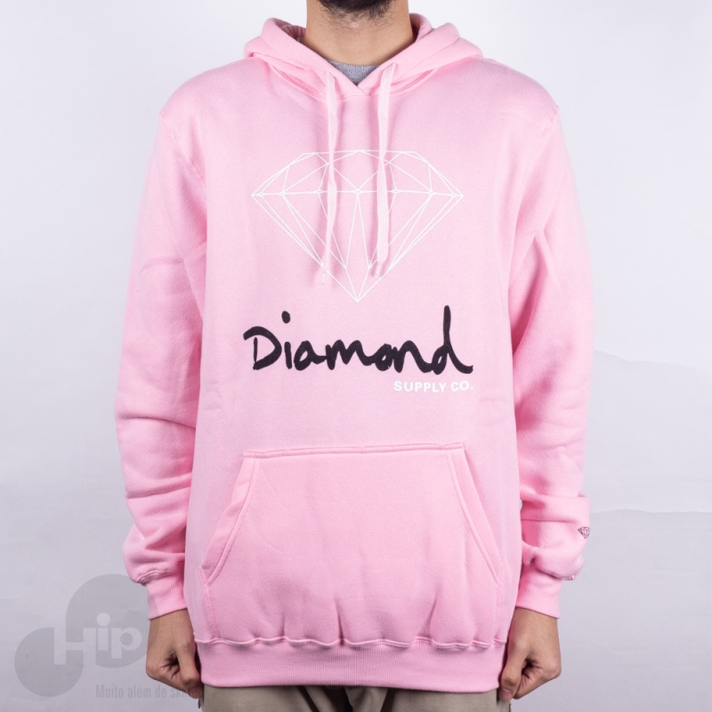 moletom diamond rosa