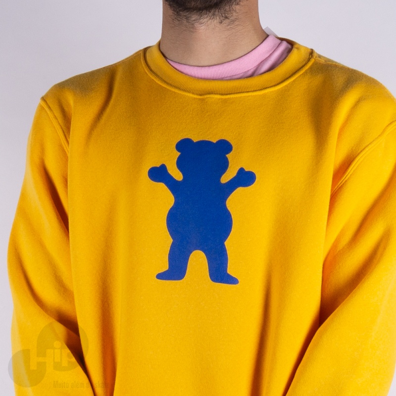 Moletom Grizzly Og Bear Amarelo