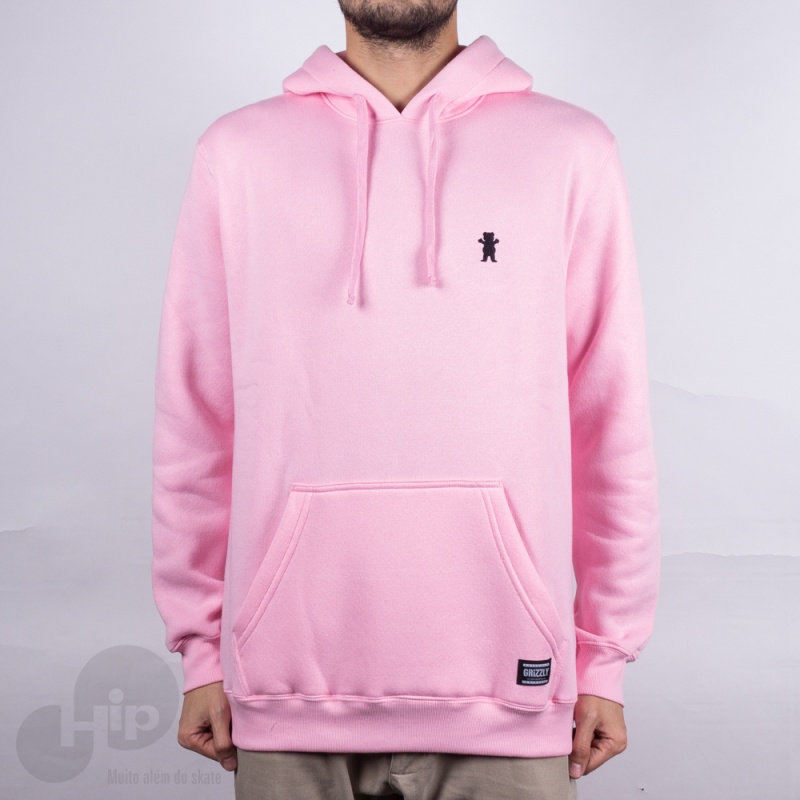 Moletom Grizzly Og Bear Embroidery Rosa