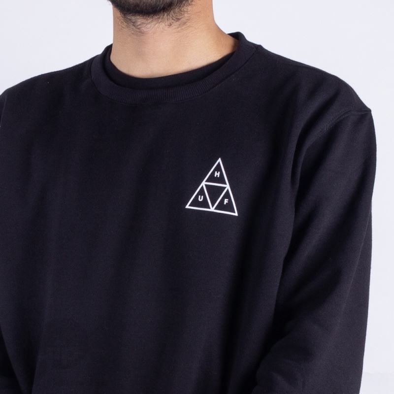 Moletom Huf Essentials Tt Logo Preto