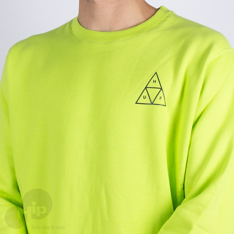 Moletom Huf Essentials Tt Logo Verde