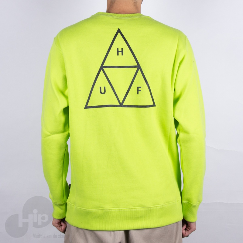 Moletom Huf Essentials Tt Logo Verde