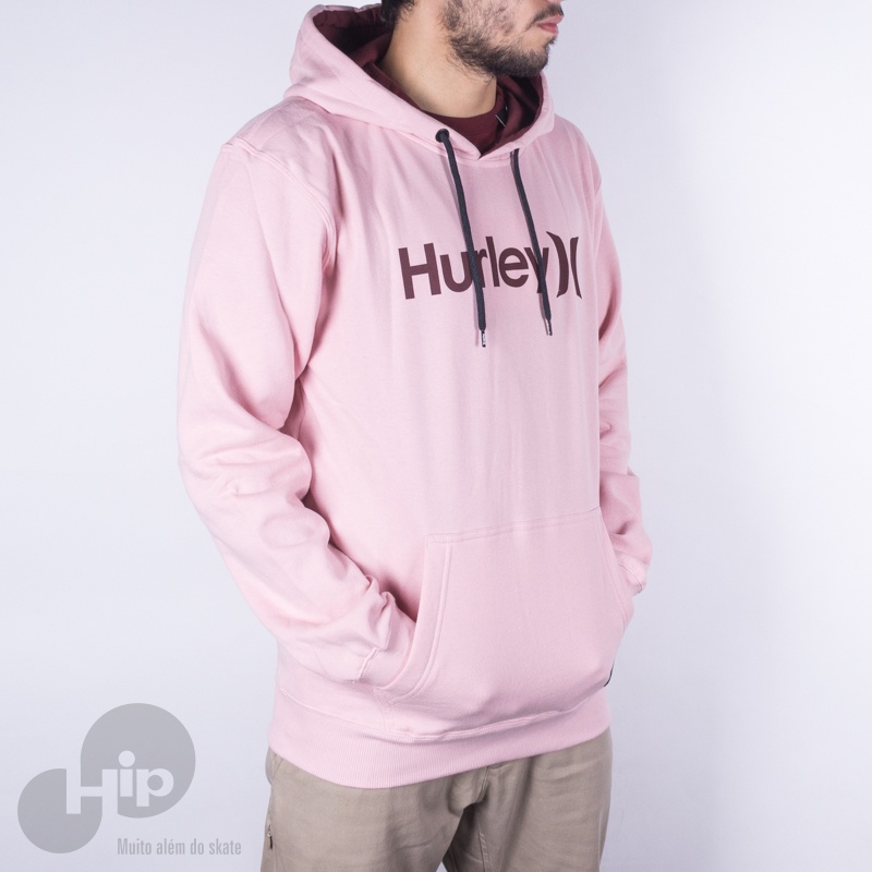 moletom hurley rosa masculino