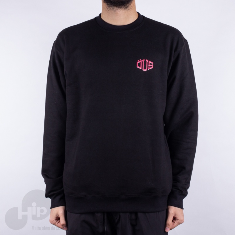 Moletom Ous Crewneck Preto