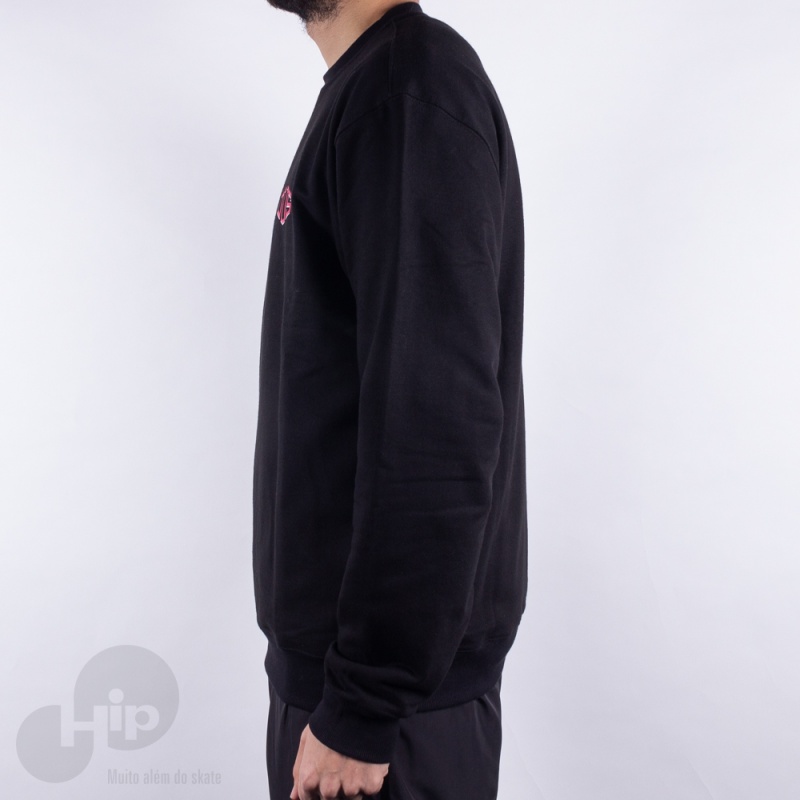 Moletom Ous Crewneck Preto