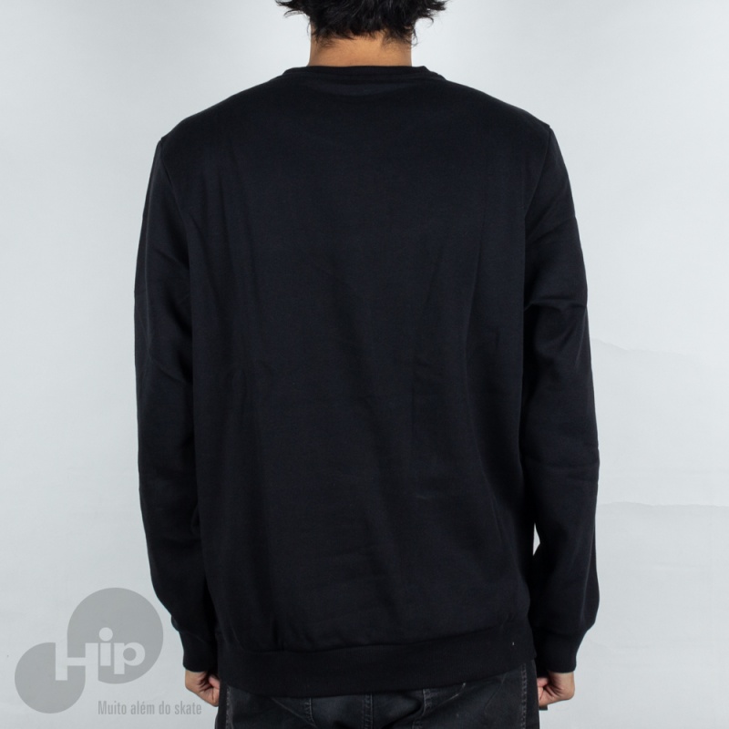 Moletom Puma Essential Logo Crew Preto