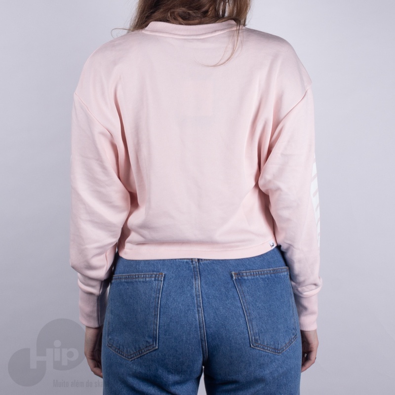 Moletom Puma Rebel Crew Sweat Rosa