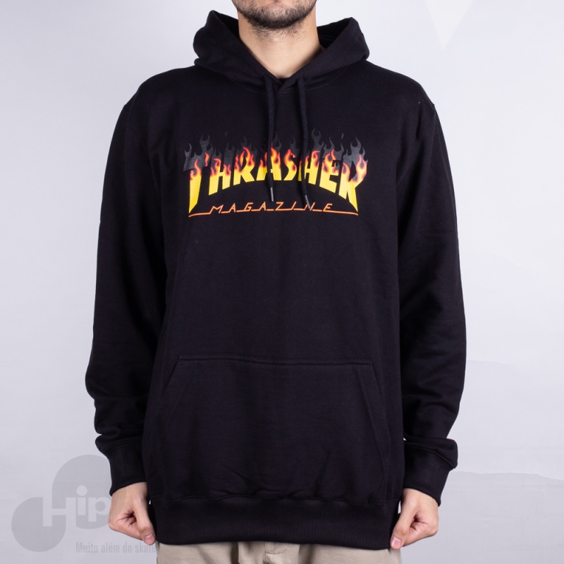 Moletom Thrasher Bbq Preto