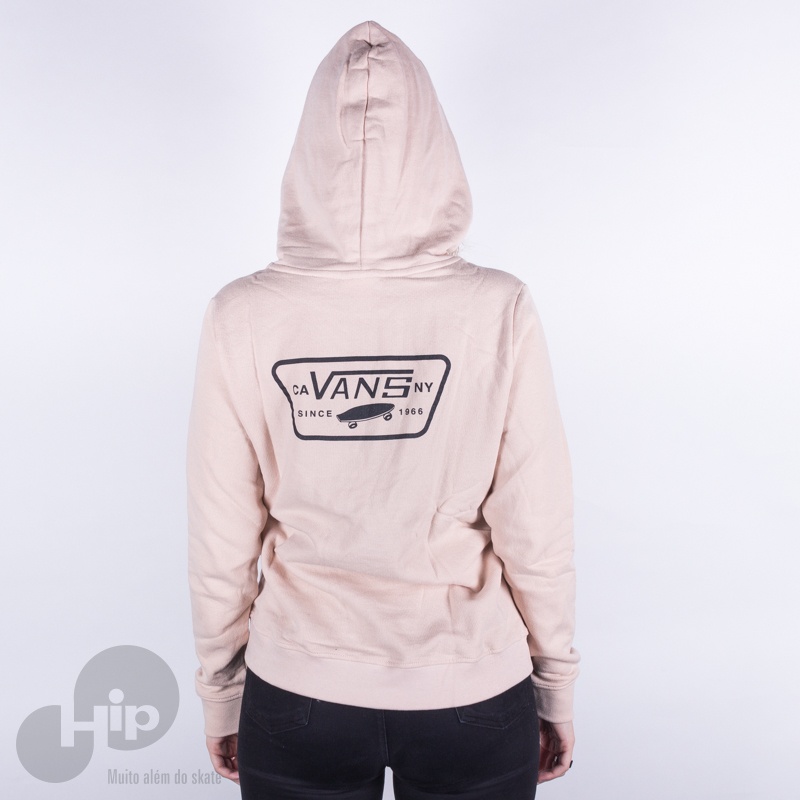 Moletom Vans Full Patch Crop Rosa