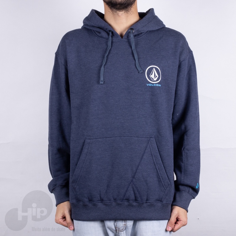 Moletom Volcom Circle Stone Azul Escuro