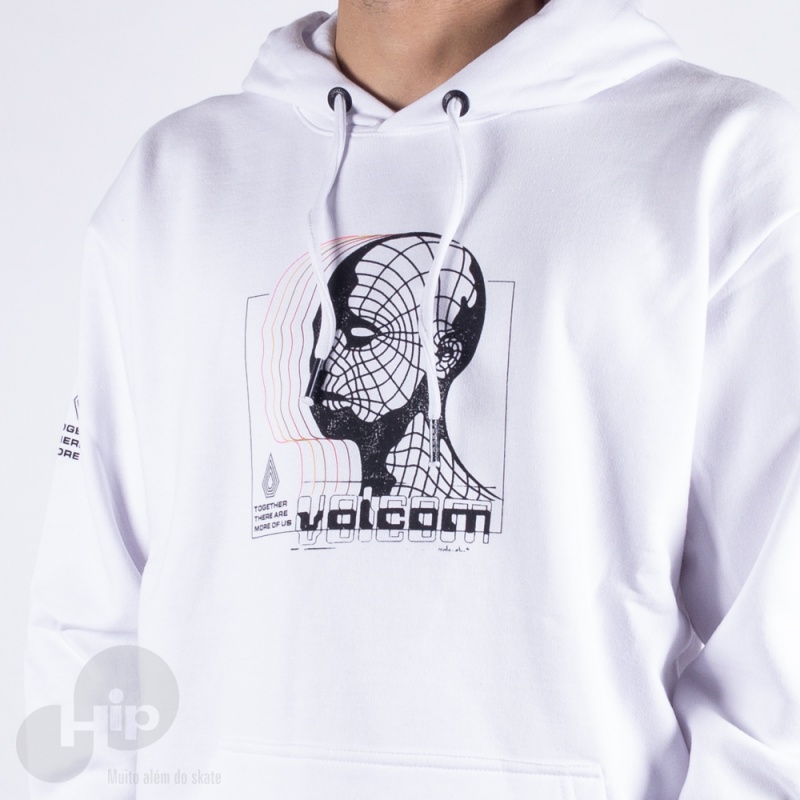 Moletom Volcom Fc Mind Branco