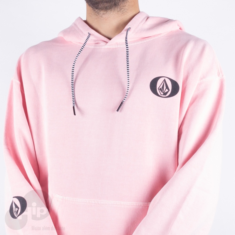 Moletom Volcom Fc Oval Stone Rosa