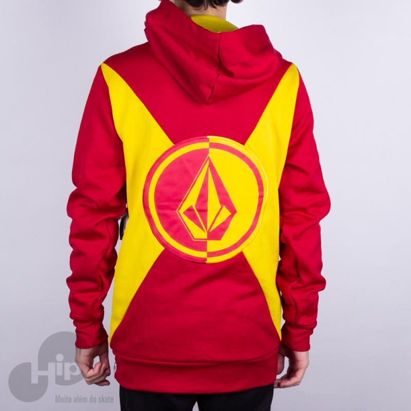 Moletom Volcom Trmico Domino Snow Vermelho