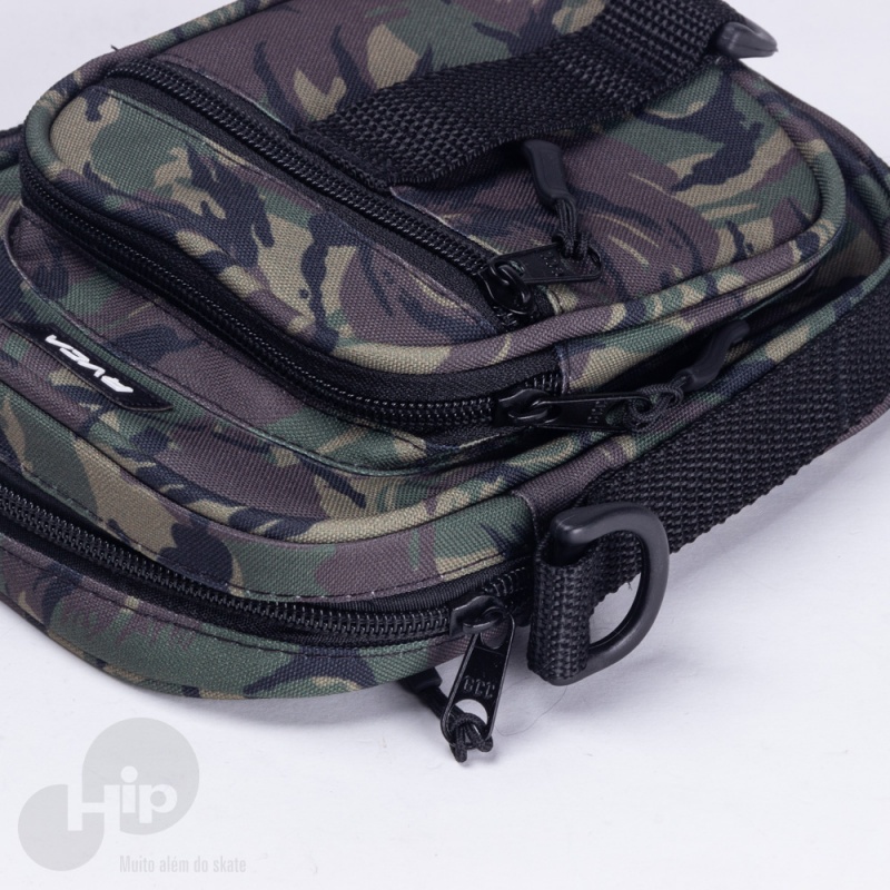 Pochete Rvca Shoulder Utilty Pouch Camuflado Verde