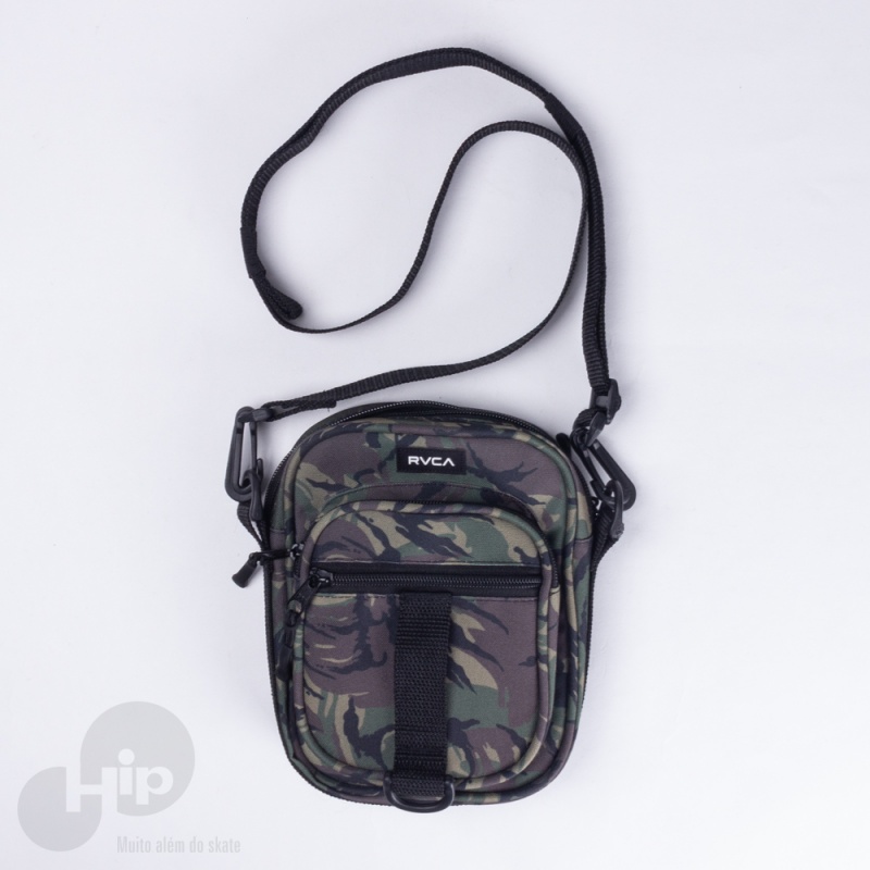 Pochete Rvca Shoulder Utilty Pouch Camuflado Verde