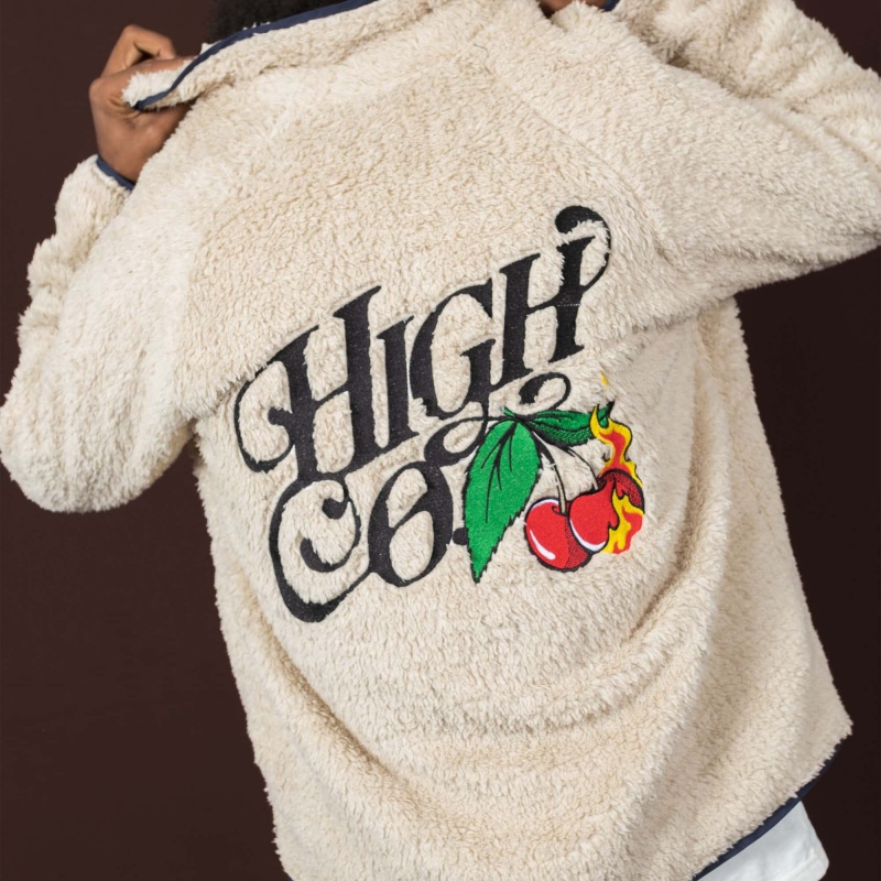 Jaqueta High Cherry Fleece Bege