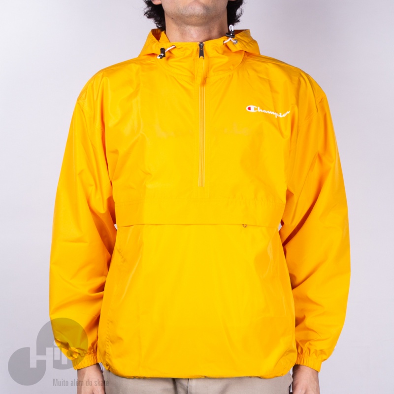 Quebra Vento Champion Anorak Packable Amarela