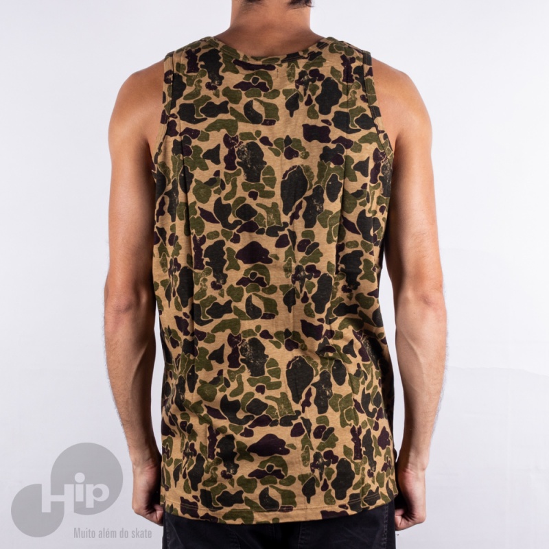 Regata Dc Shoes Combo Print Camuflado Marrom